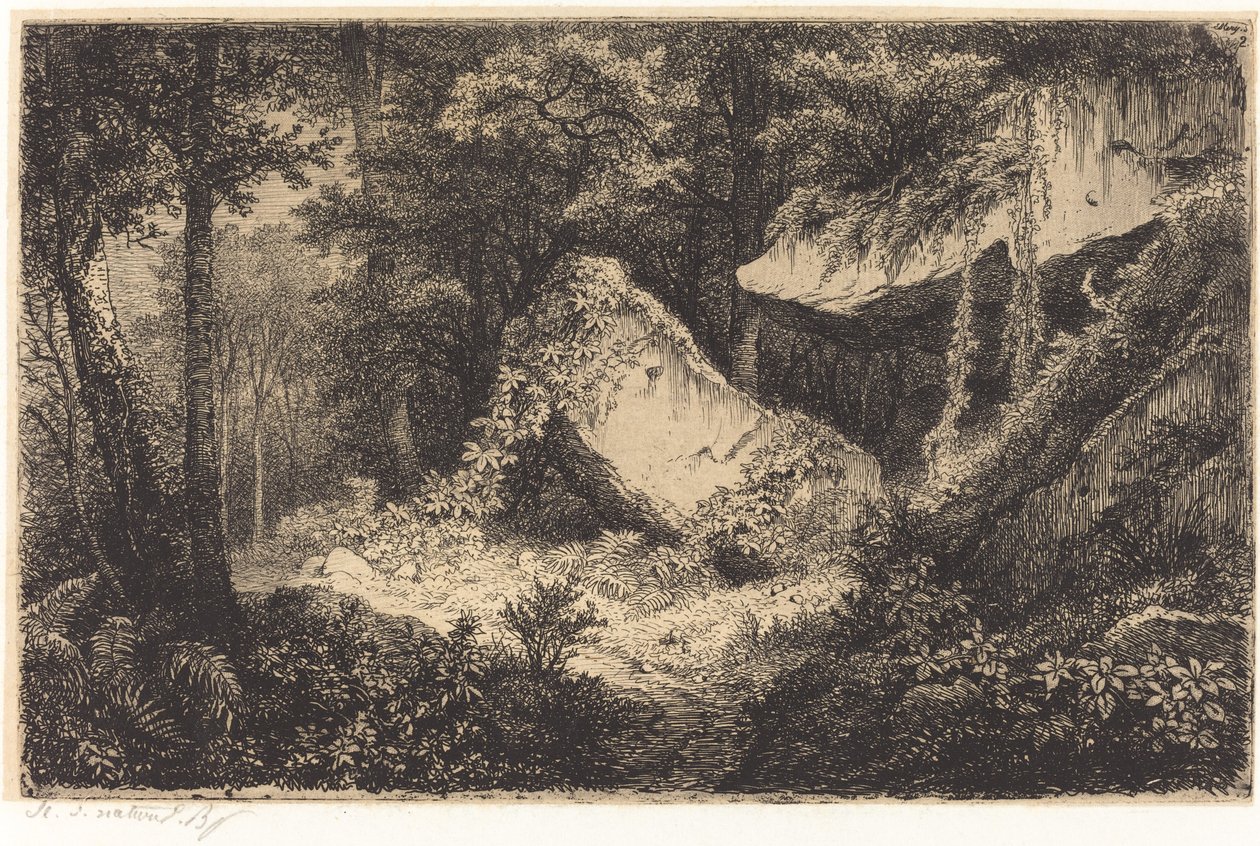 Białe skały, opublikowana w 1849 r. autorstwa Eugene Bléry