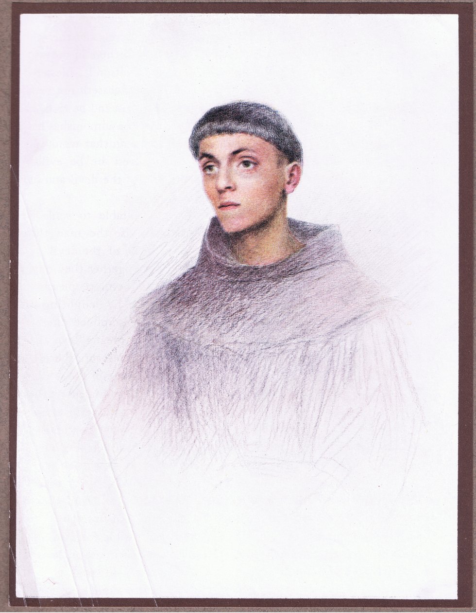 Młody zakonnik, 1919 autorstwa Eugene Burnand