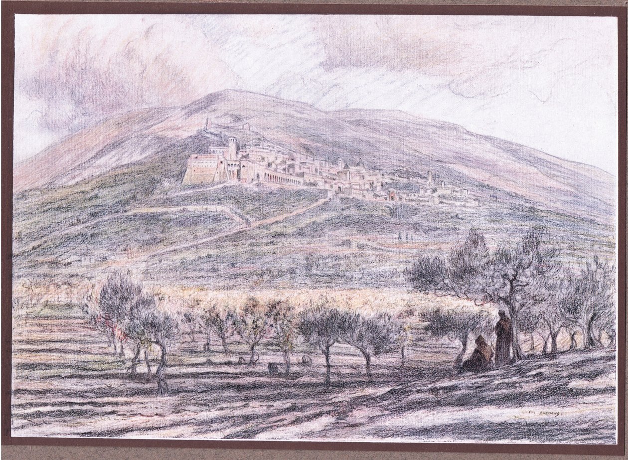 Asyż, 1919 autorstwa Eugene Burnand
