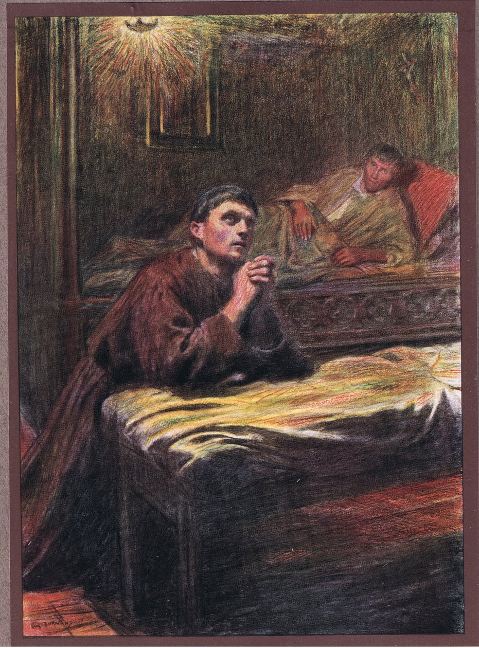 Nawrócenie brata Bernarda z Quintavalle, 1919 autorstwa Eugene Burnand