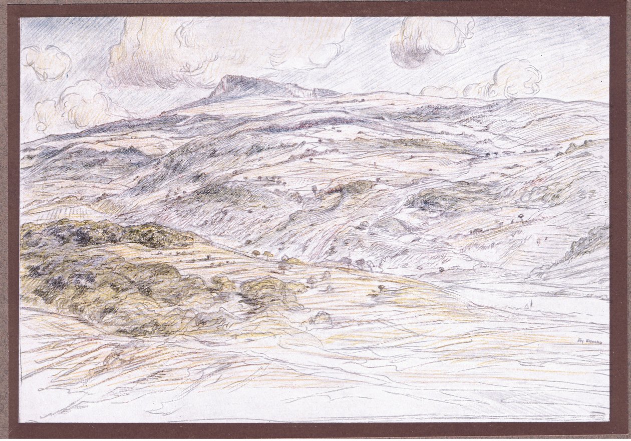 Góra La Verna, 1919 autorstwa Eugene Burnand