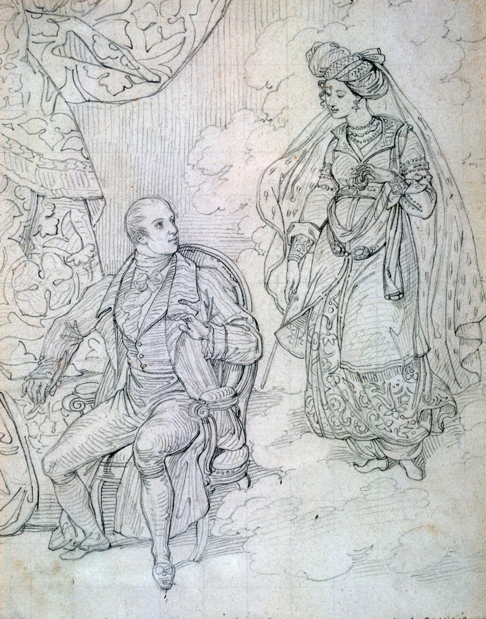 Bez tytułu, c1815-1865 autorstwa Eugene Deveria