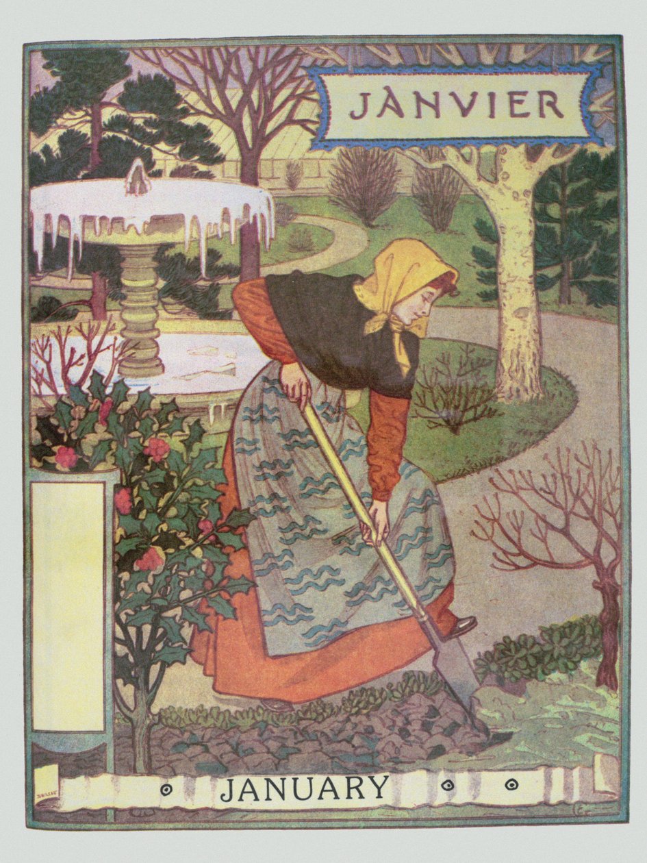 Styczeń autorstwa Eugene Grasset