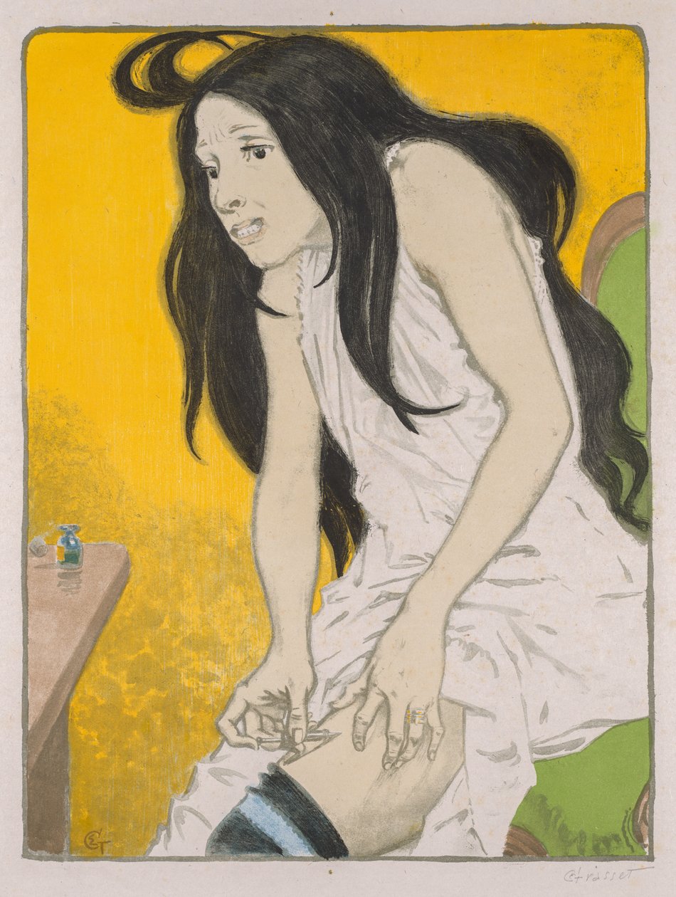Uzależniony od morfiny autorstwa Eugene Grasset
