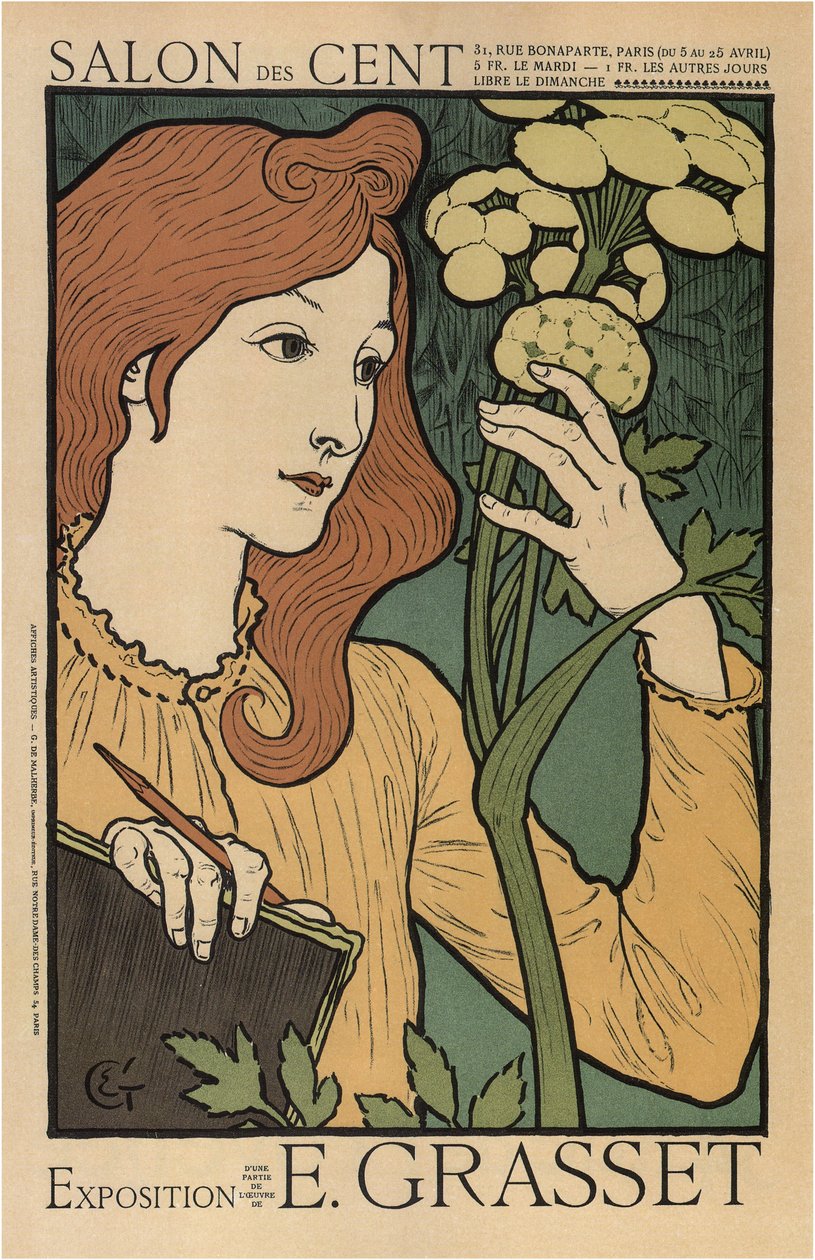 Salon des Cents, 1894 autorstwa Eugene Grasset