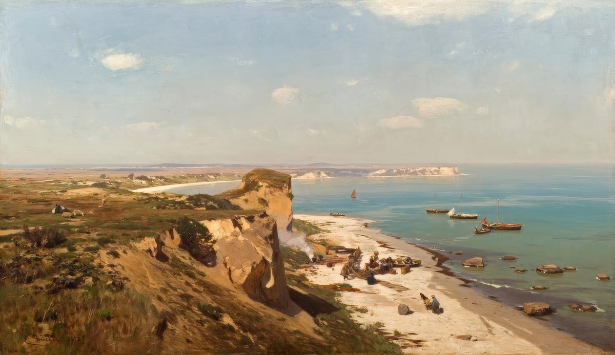 E. Dücker, wybrzeże Bałtyku autorstwa Eugene Gustav Dücker