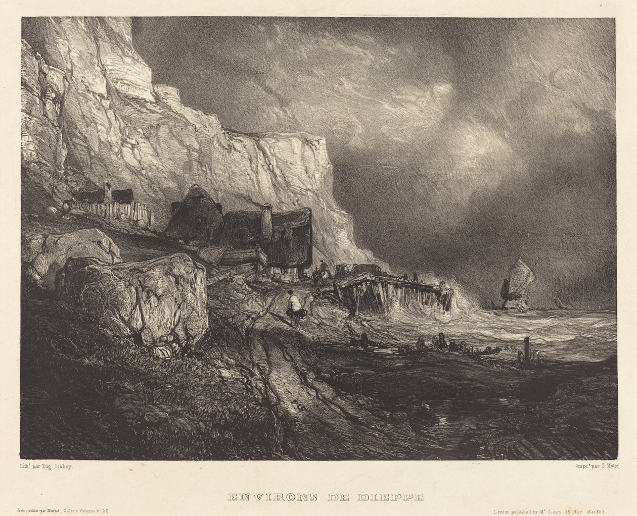 Wokół Dieppe autorstwa Eugene Isabey