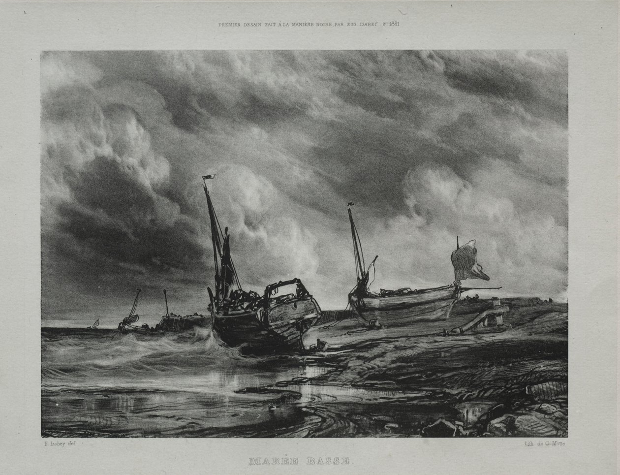 Odpływ, 1831. autorstwa Eugene Isabey