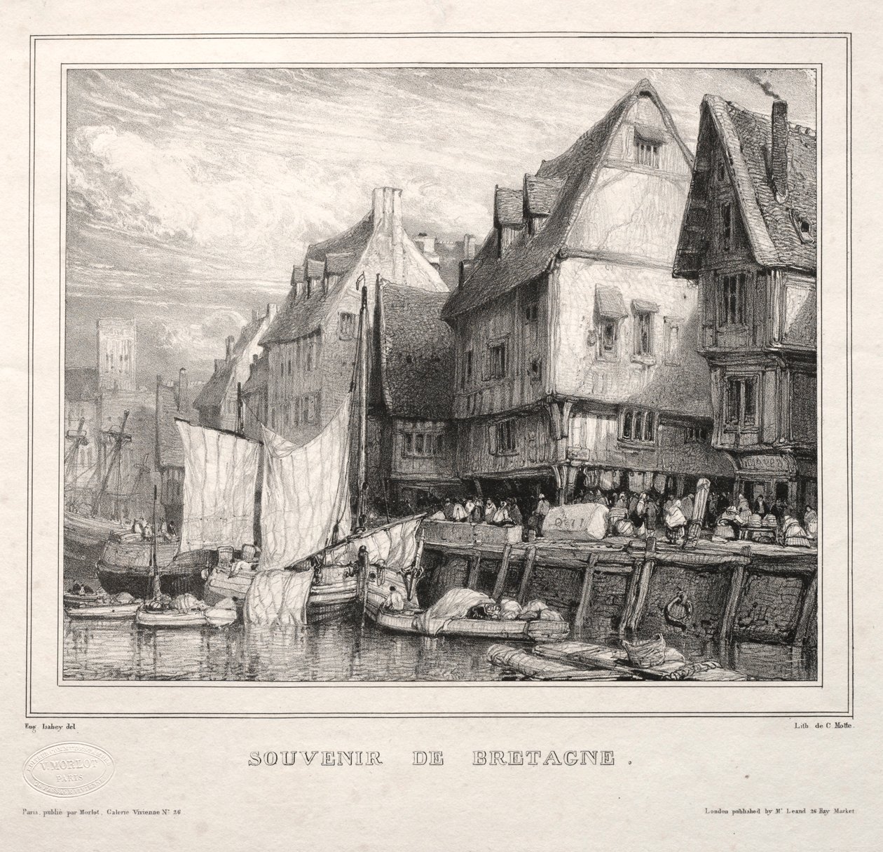 Pamiątki: Pamiątka Bretanii, 1832. autorstwa Eugene Isabey