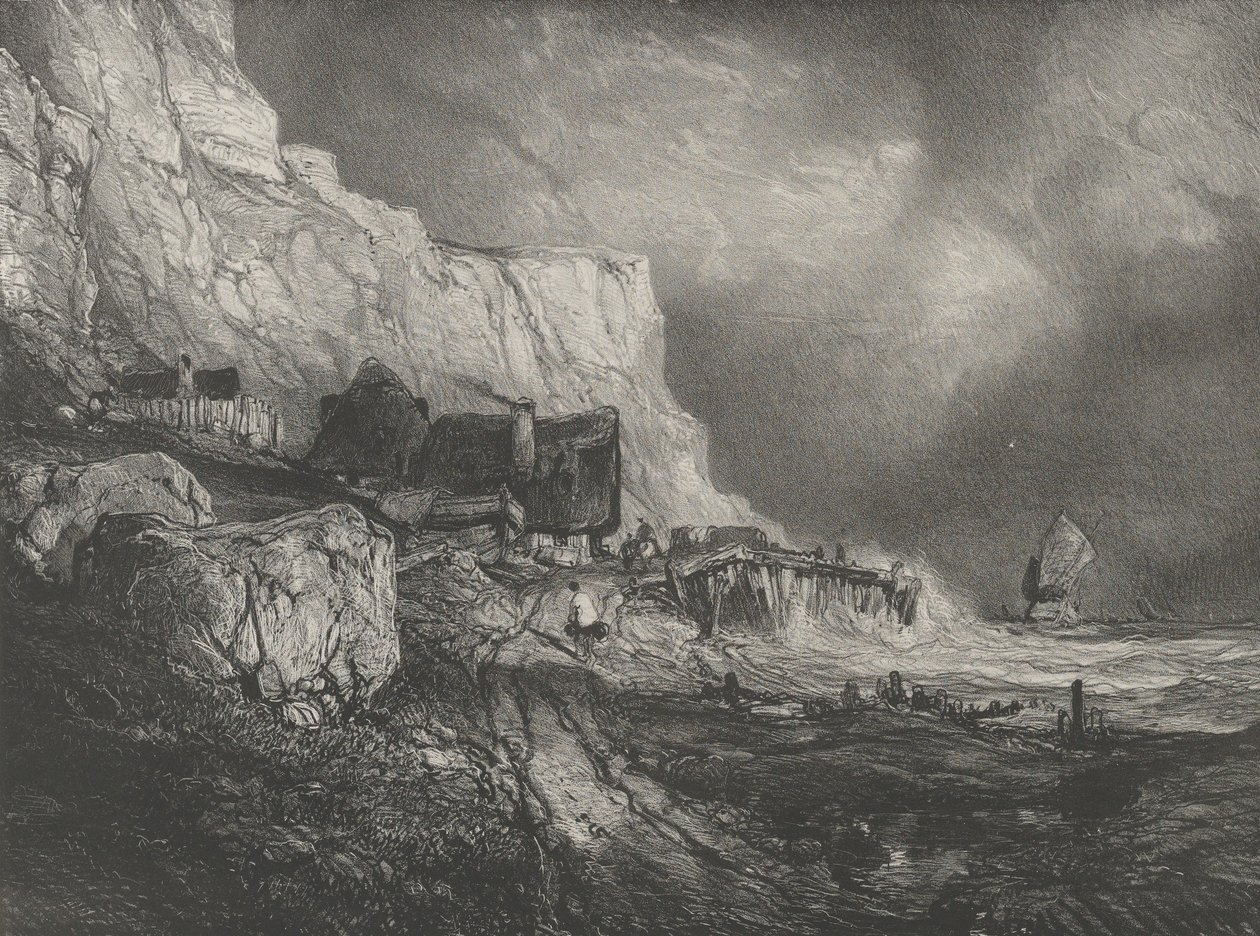 Okolice Dieppe, 1833. autorstwa Eugene Isabey
