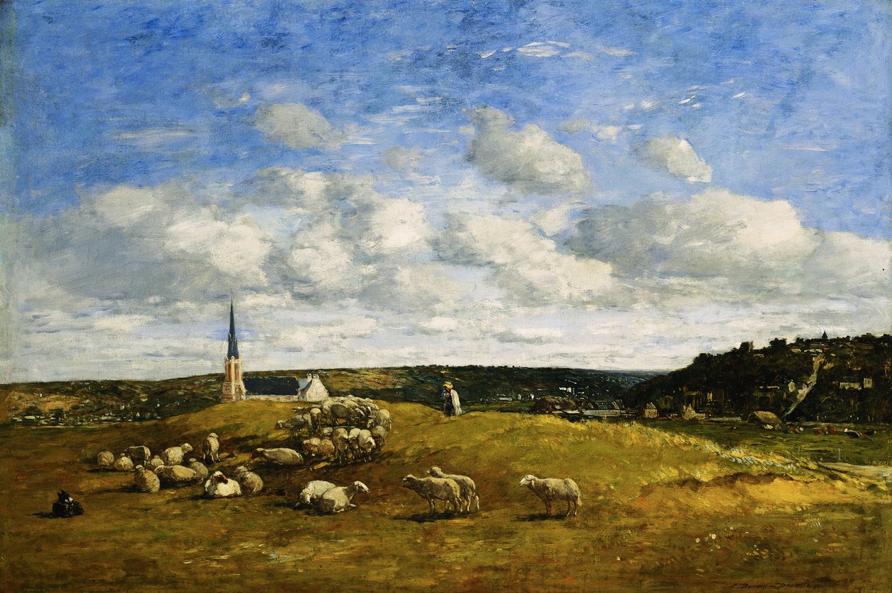 Deauville, 1870-1874 autorstwa Eugene Louis Boudin