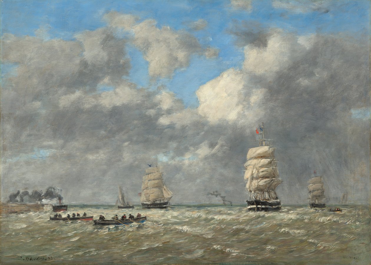 Hawr, 1883. autorstwa Eugene Louis Boudin