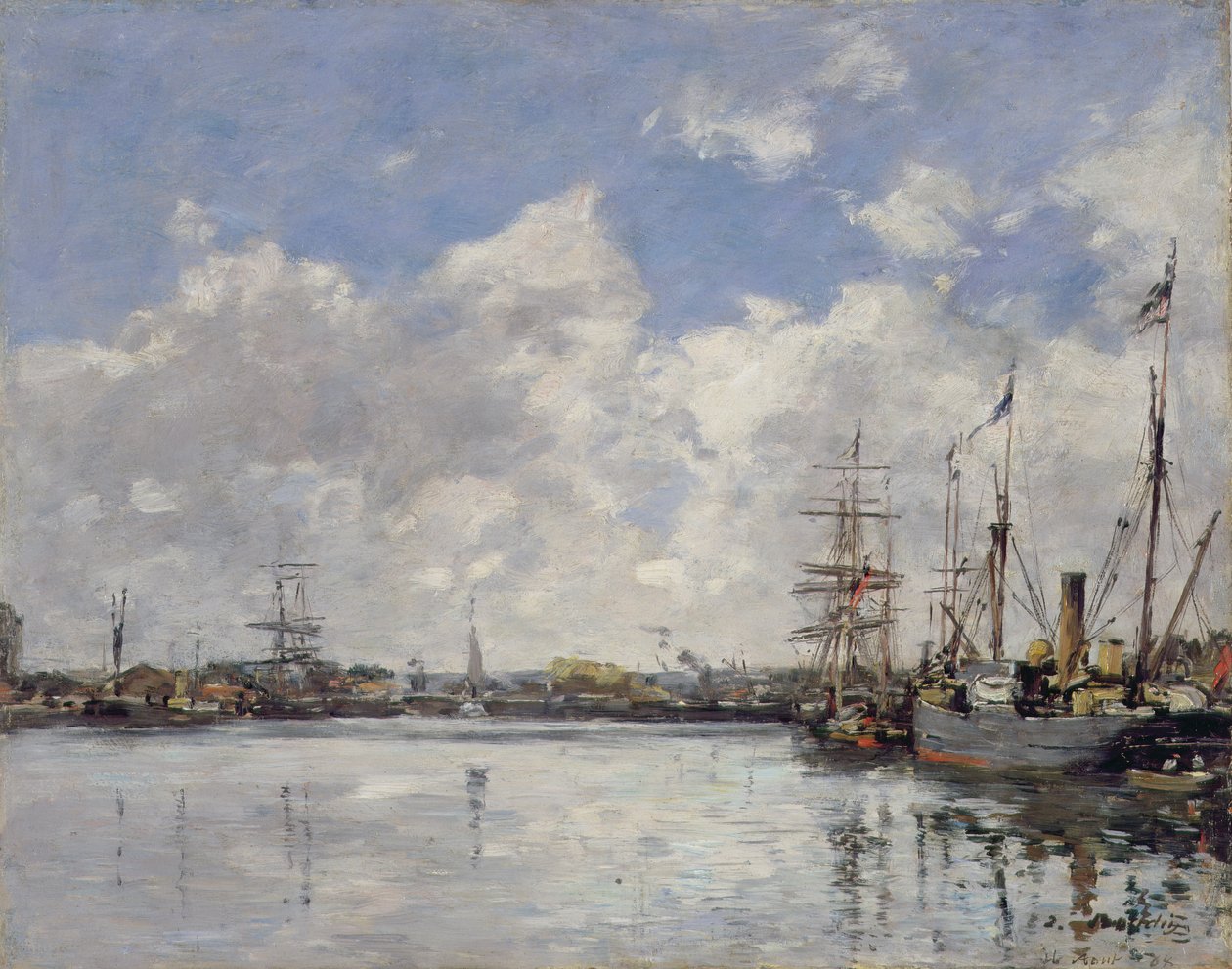 Le Havre, port, 1884 autorstwa Eugene Louis Boudin