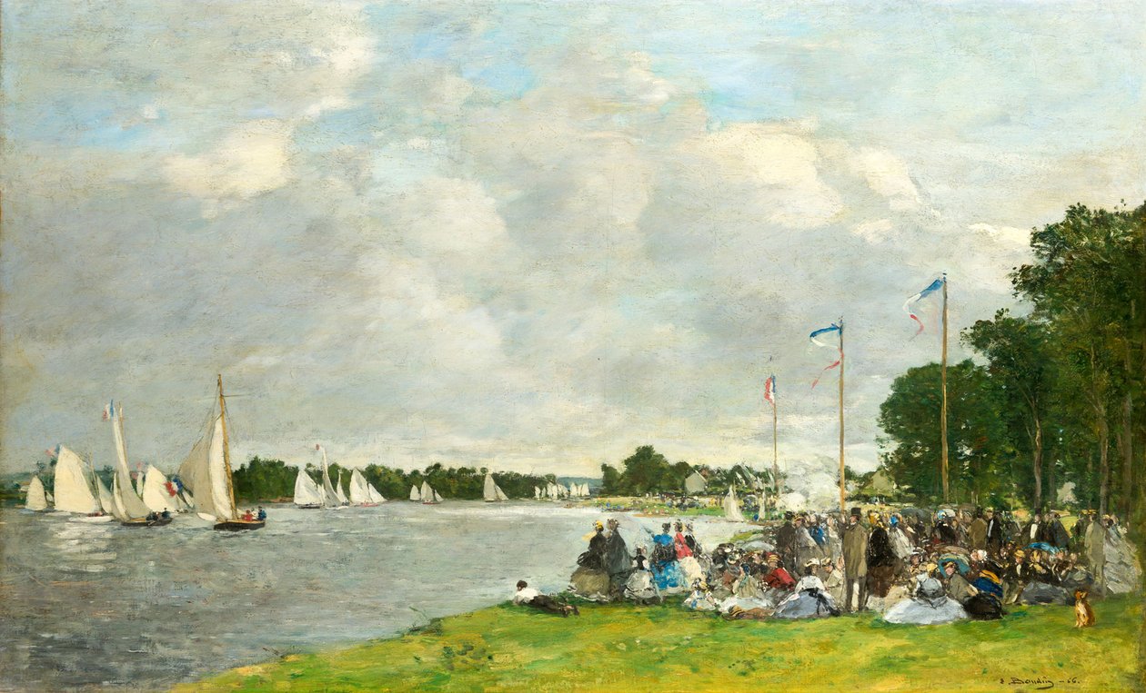 Regaty w Argenteuil, 1866. autorstwa Eugene Louis Boudin