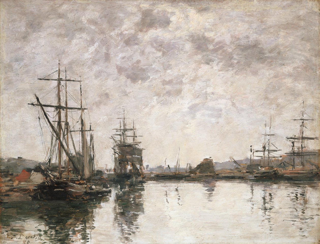 Basen w Deauville, 1890 autorstwa Eugene Louis Boudin