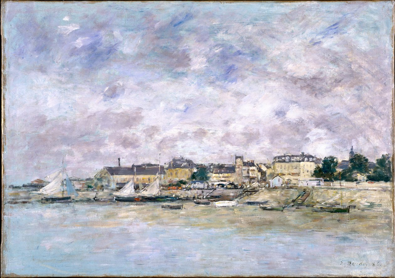 Port, Trouville, 1886 autorstwa Eugene Louis Boudin