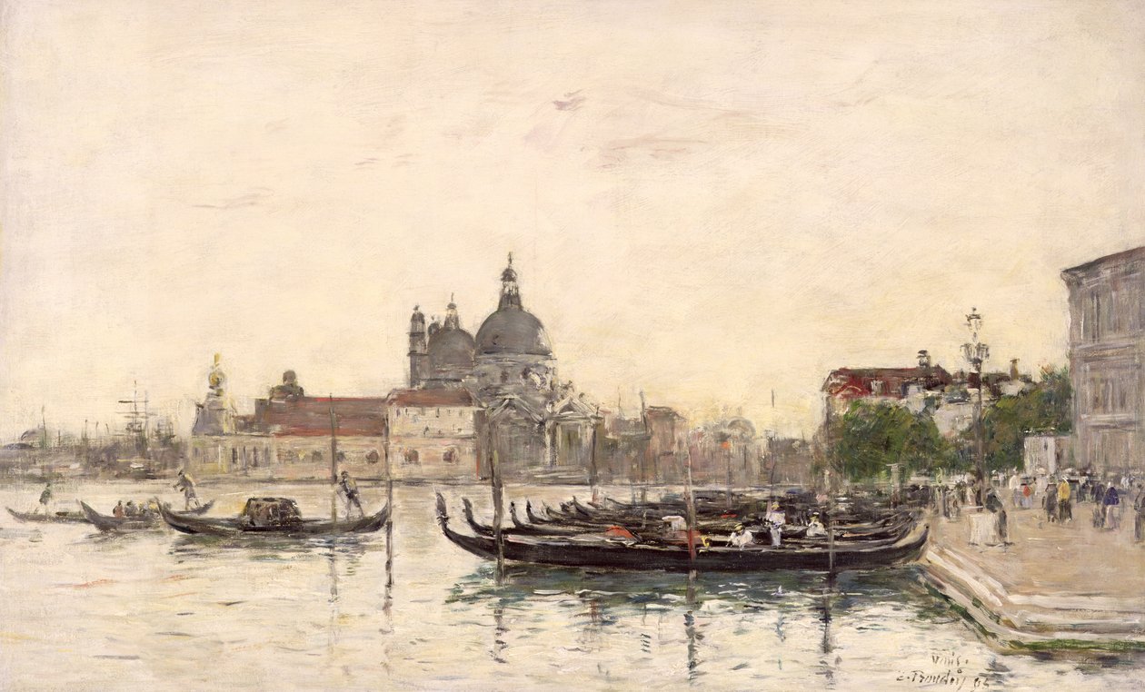 Wenecja, Molo autorstwa Eugene Louis Boudin