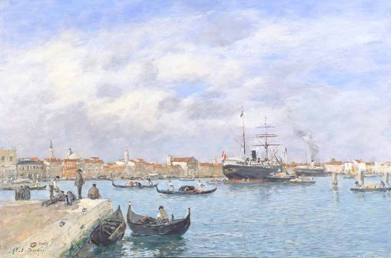 Widok na Wenecję, 1895 r. autorstwa Eugene Louis Boudin