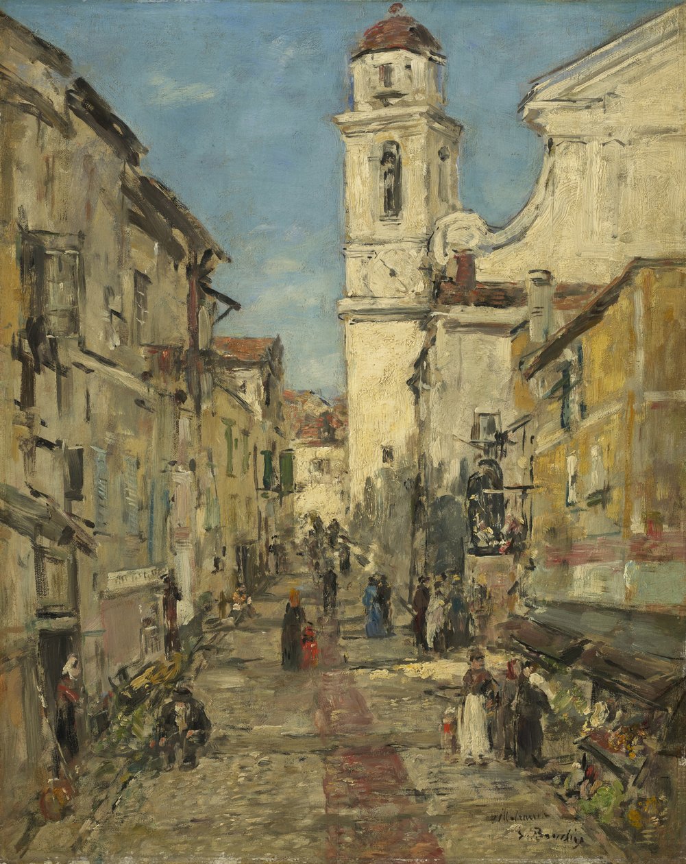 Villefranche, ok.1892 autorstwa Eugene Louis Boudin