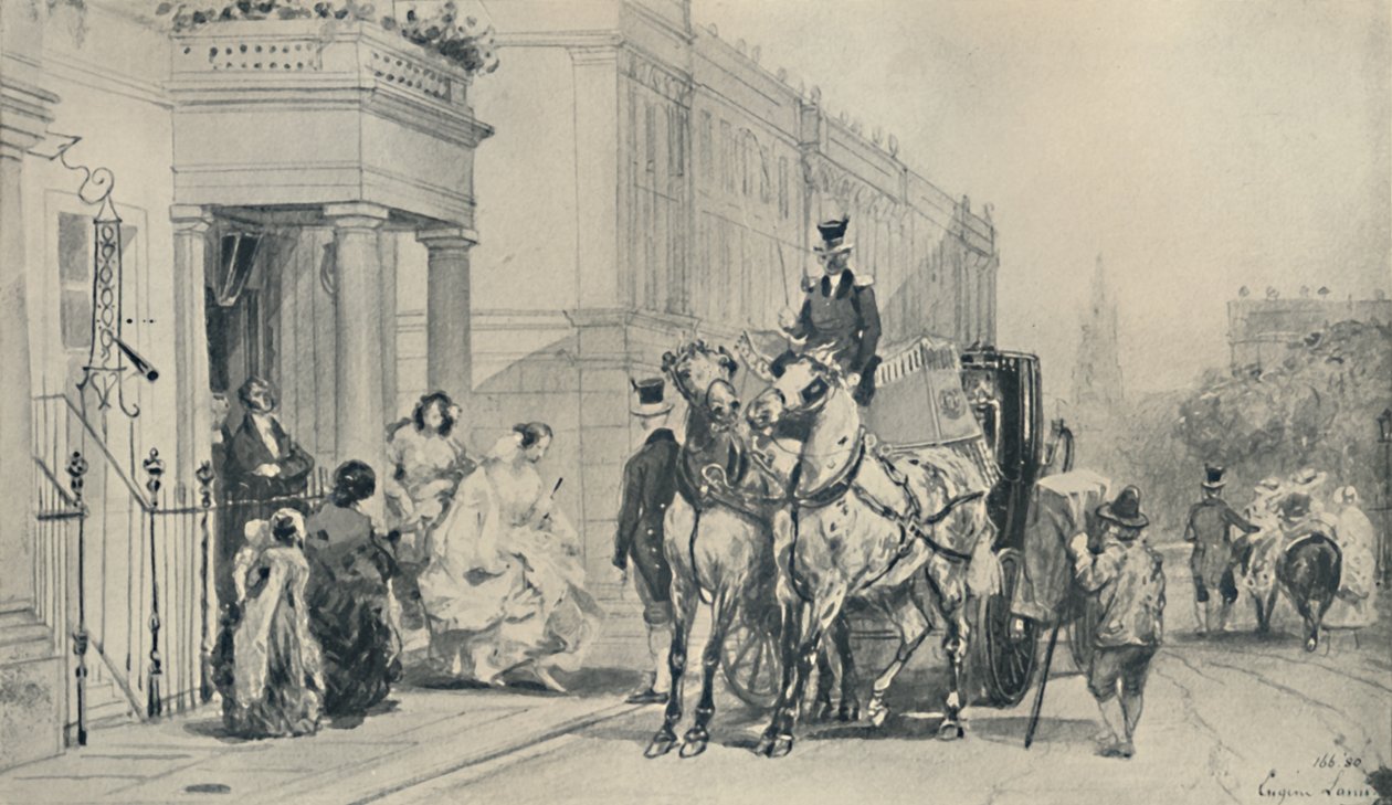 Na placu Eaton, 1850, 1920 autorstwa Eugene Louis Lami