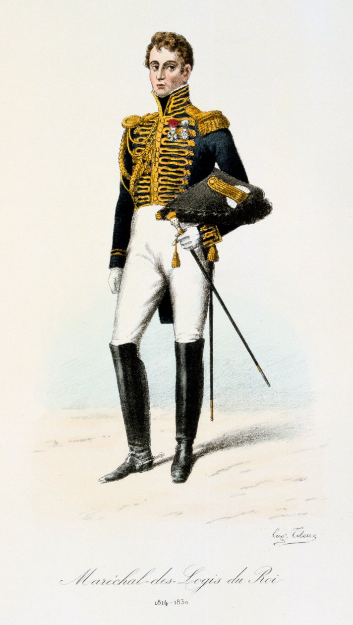 Marszałek Logis Królewskiego, 1814-30 autorstwa Eugene Titeux