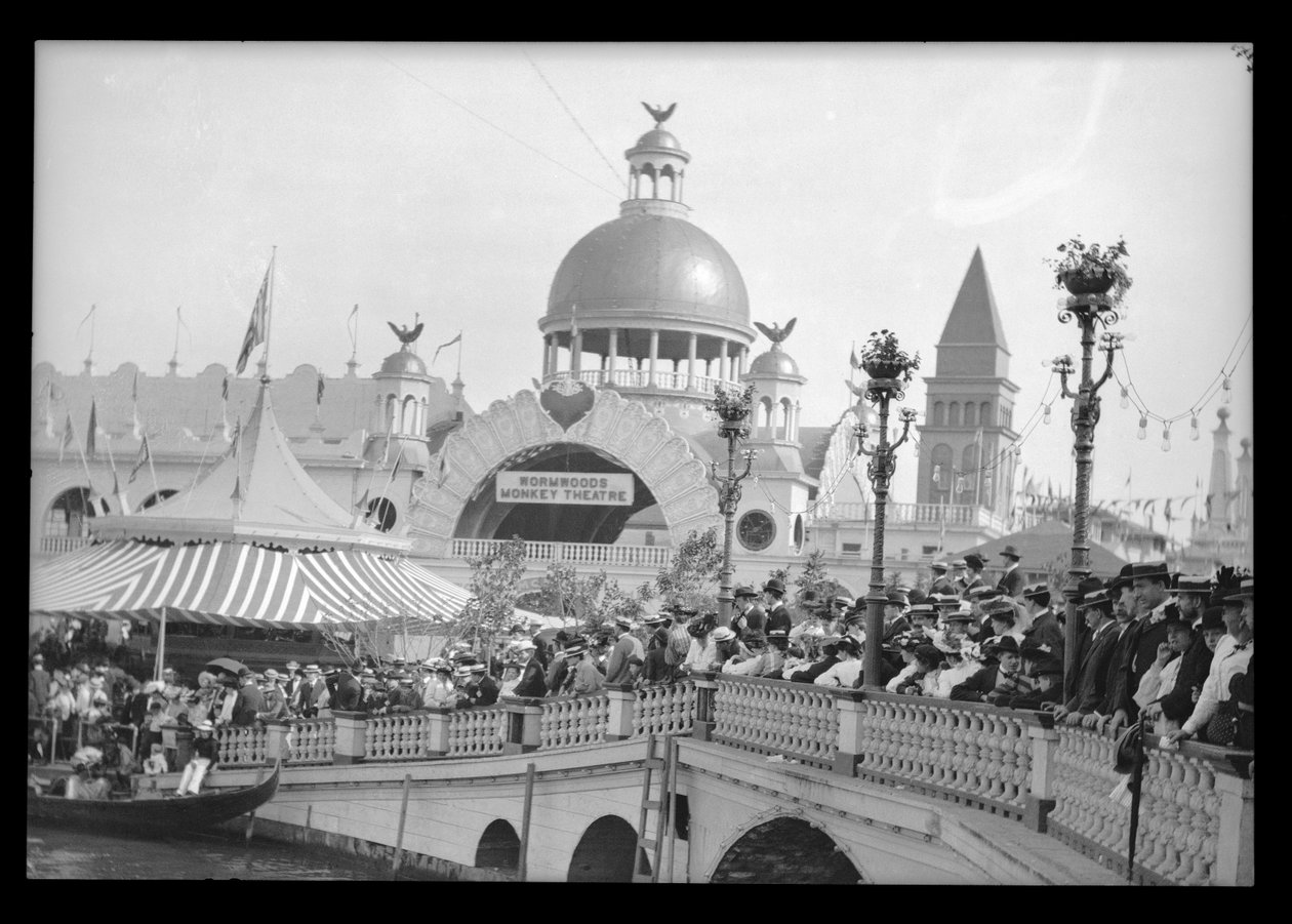 Luna Park, 1906 (negatyw azotanów) autorstwa Eugene Wemlinger