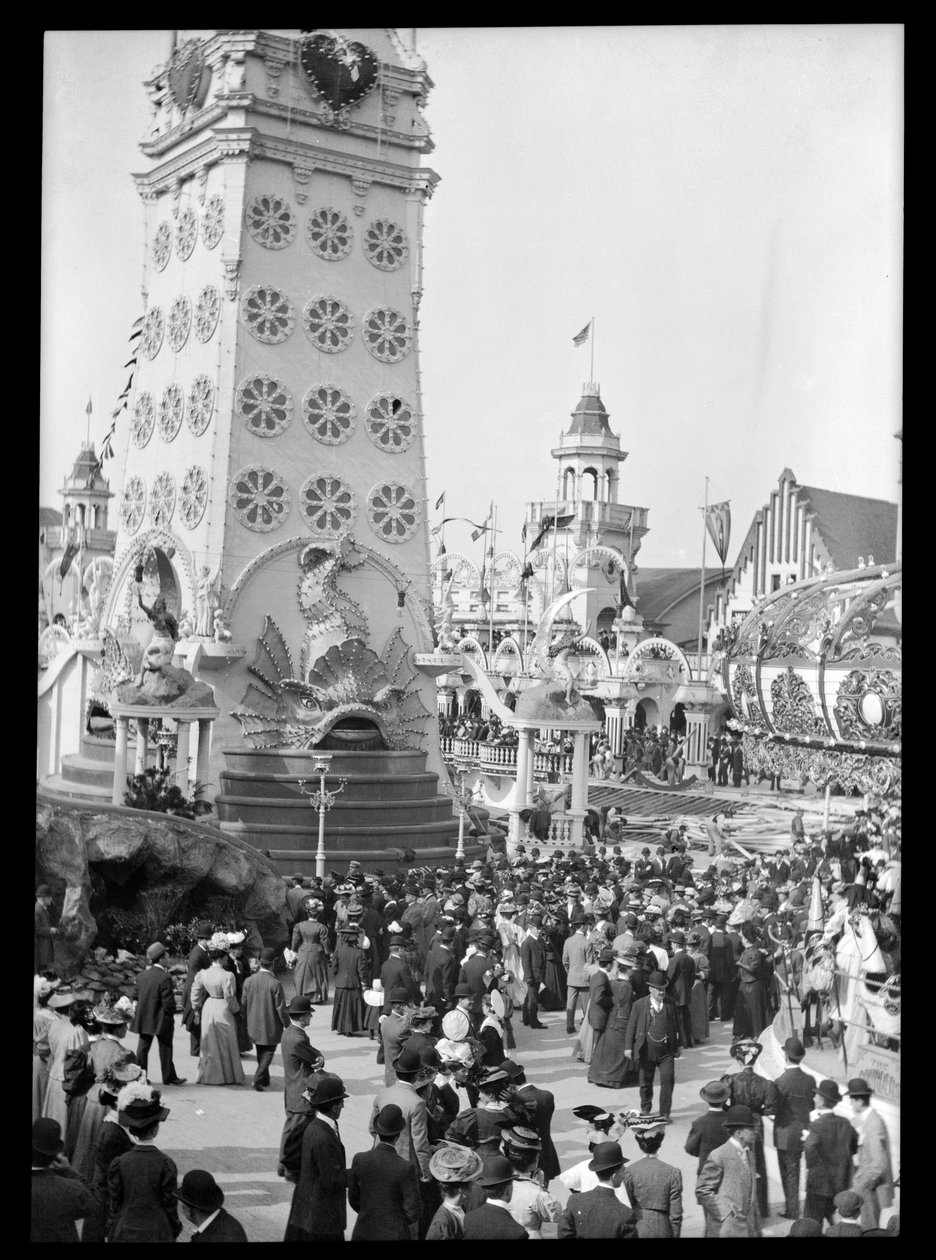 Luna Park, 1909 (azotan ujemny) autorstwa Eugene Wemlinger