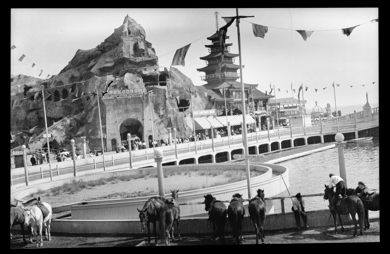 Widok na Coney Island, 1909 (negatyw azotanów) autorstwa Eugene Wemlinger