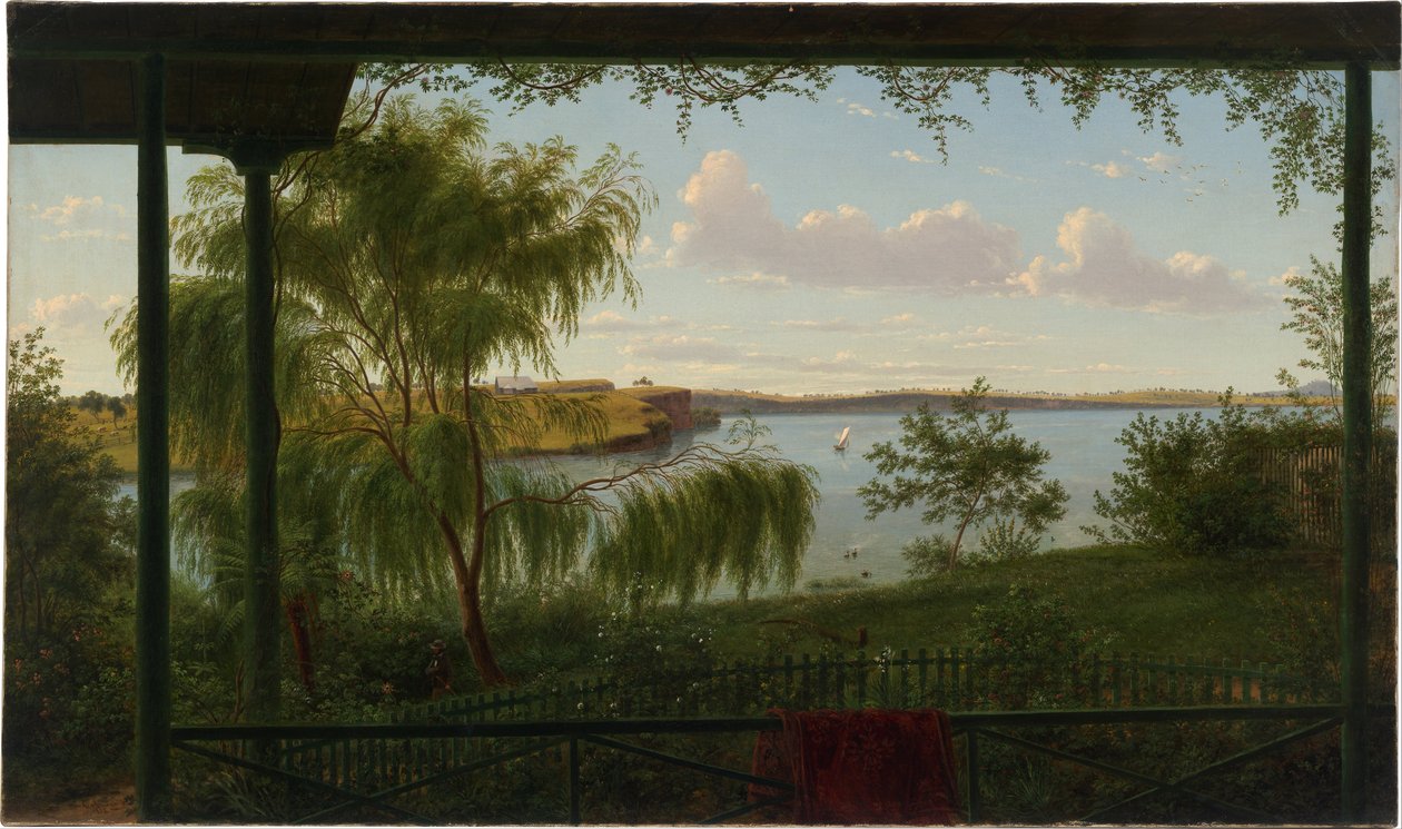 Z werandy Purrumbete autorstwa Eugene von Guérard