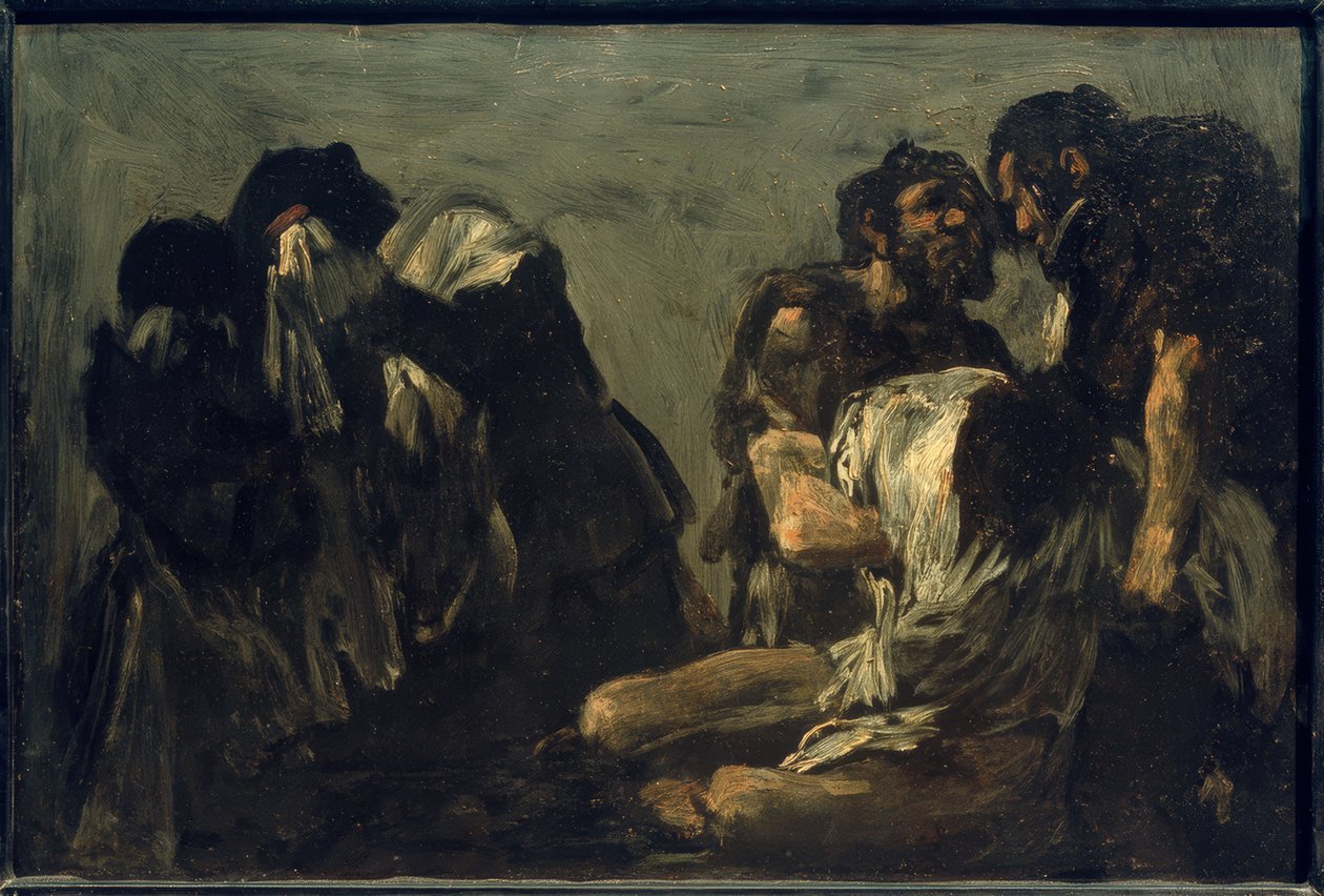 Rachel i bracia Jakobs autorstwa Eugenio Lucas Velázquez