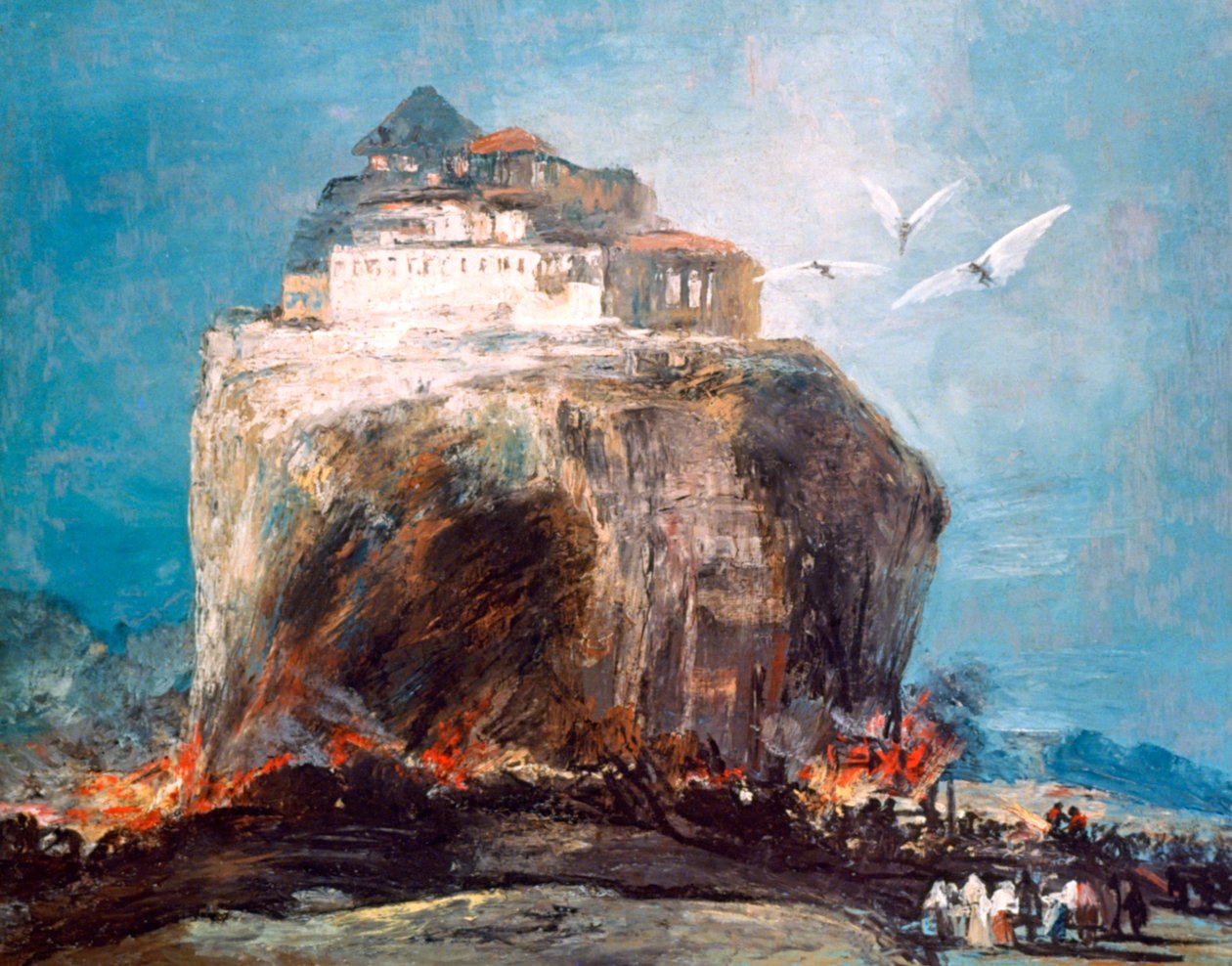 Miasto na Skale, c1878-1918 autorstwa Eugenio Lucas Villamil