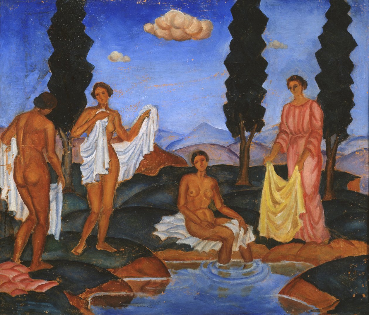 Kąpiących się, 1910 autorstwa Eugeniusz Zak