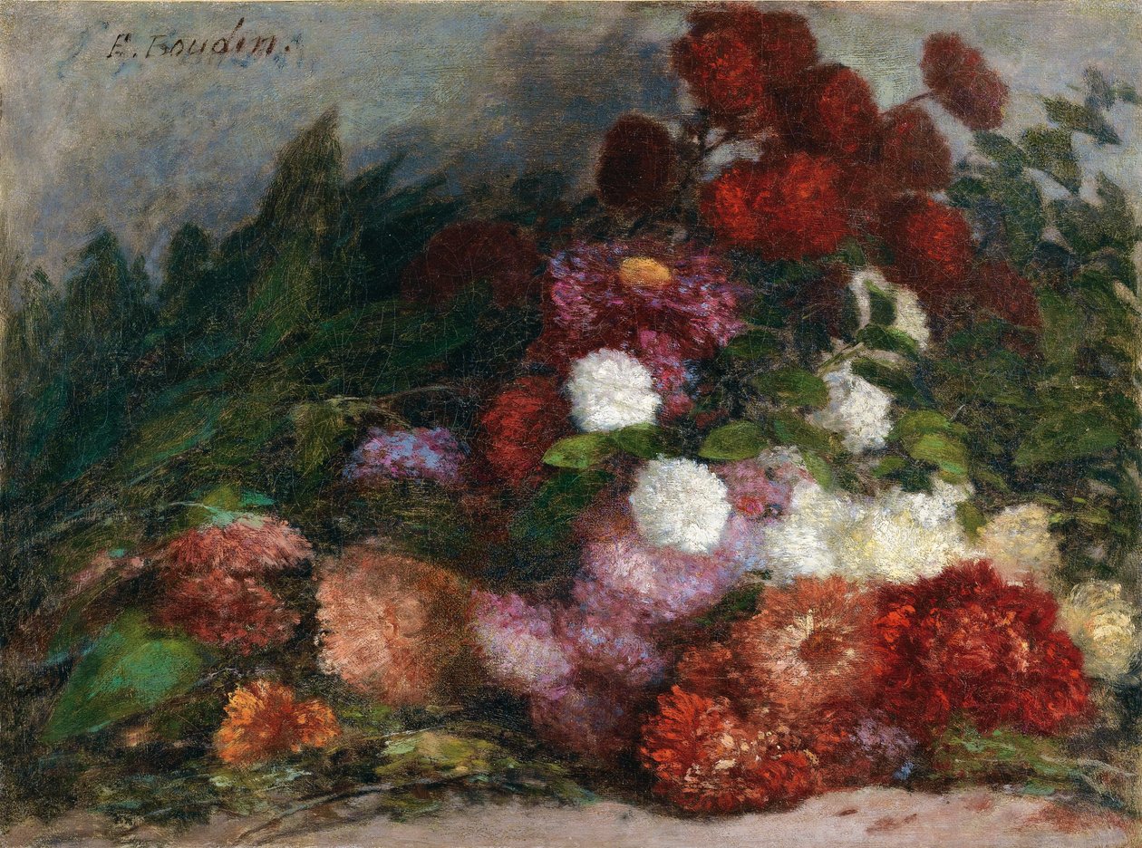 Rzut Kwiatów autorstwa Eugene Louis Boudin