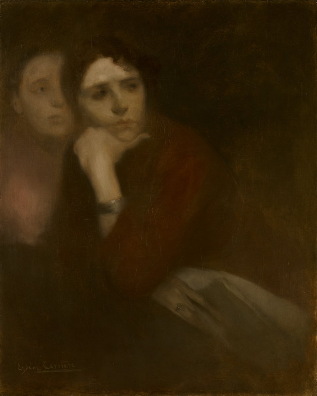 Dwie kobiety, c.1895 autorstwa Eugène Carrière
