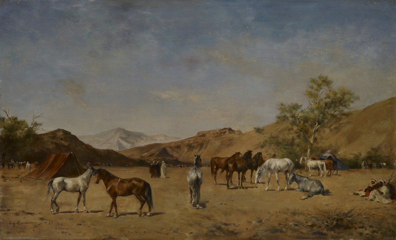 Obóz Arabski autorstwa Eugène  Fromentin