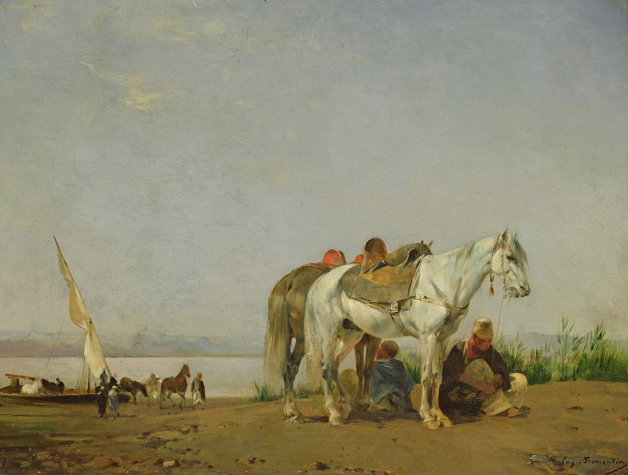 Nad brzegiem Nilu, 1871 autorstwa Eugène Fromentin