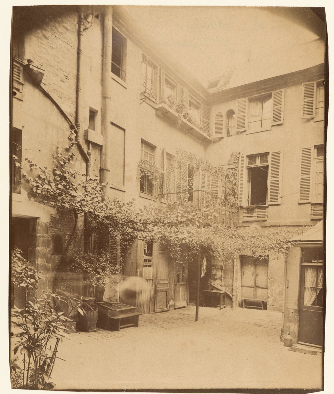 Cour de Rouen, Boulevard Saint-Germain autorstwa Eugène Atget