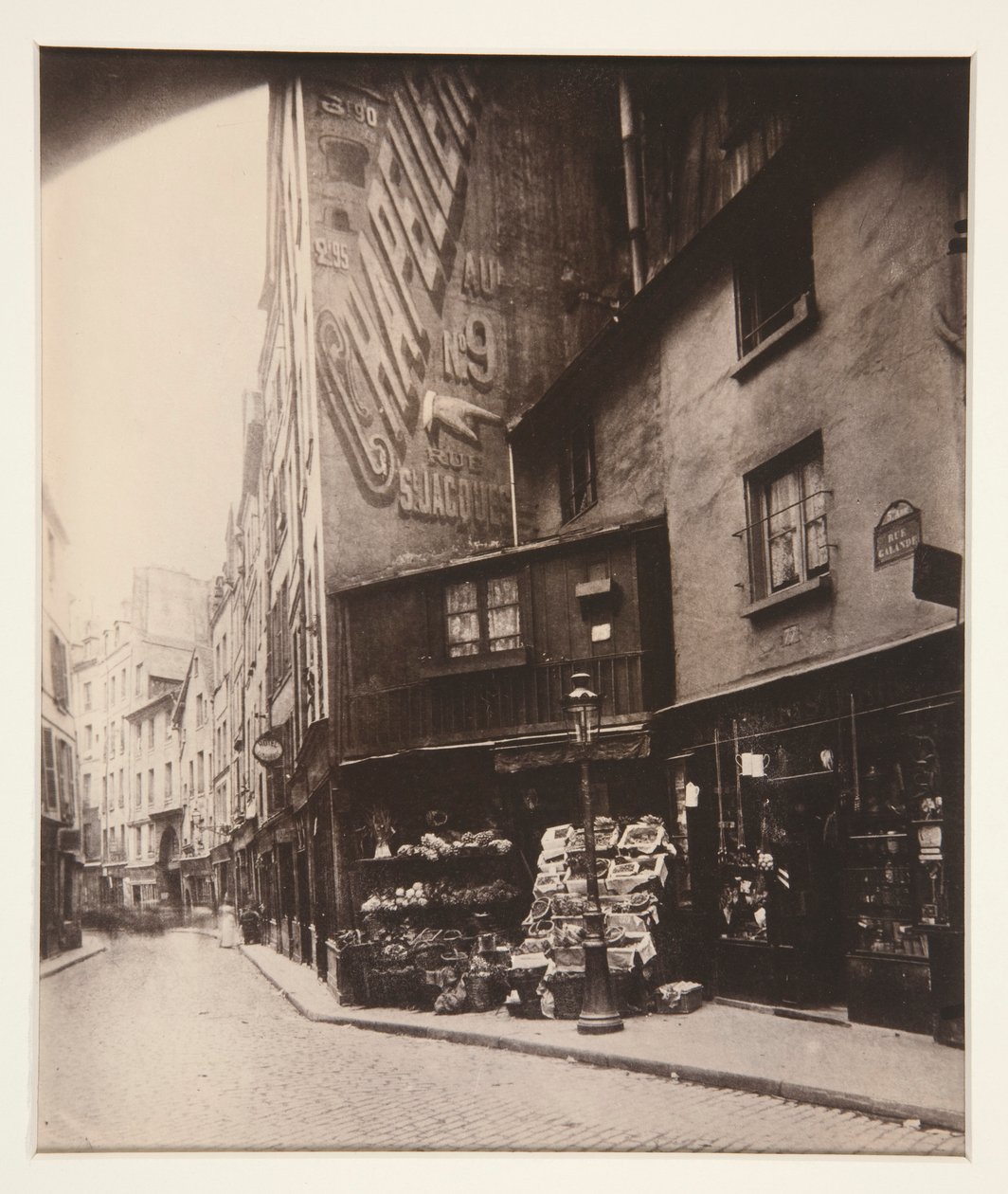 Rue Galande, Paryż autorstwa Eugène Atget