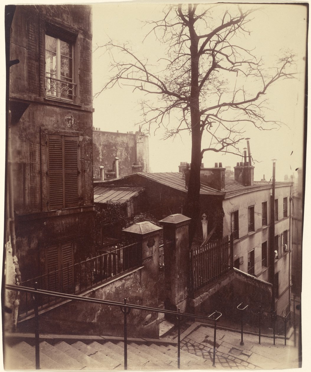 [Schody, Montmartre] autorstwa Eugène Atget