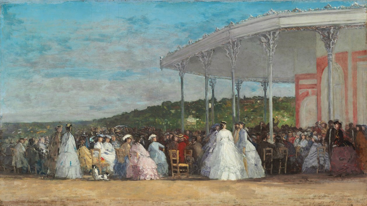 Koncert w kasynie w Deauville autorstwa Eugène Boudin