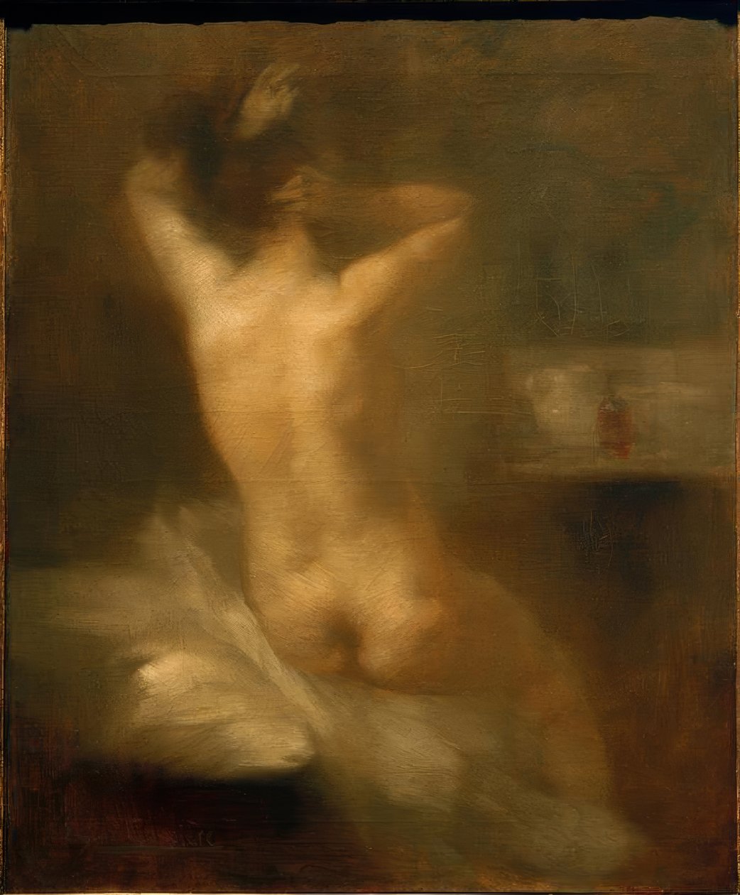 E.Carrière, Akt kobiecych pleców autorstwa Eugène Carrière
