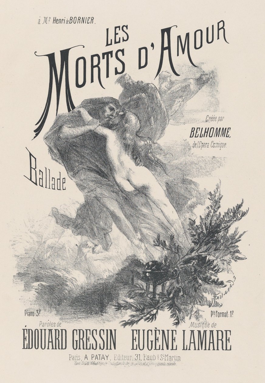 Umarli z miłości, ca. 1885. autorstwa Eugène Carrière