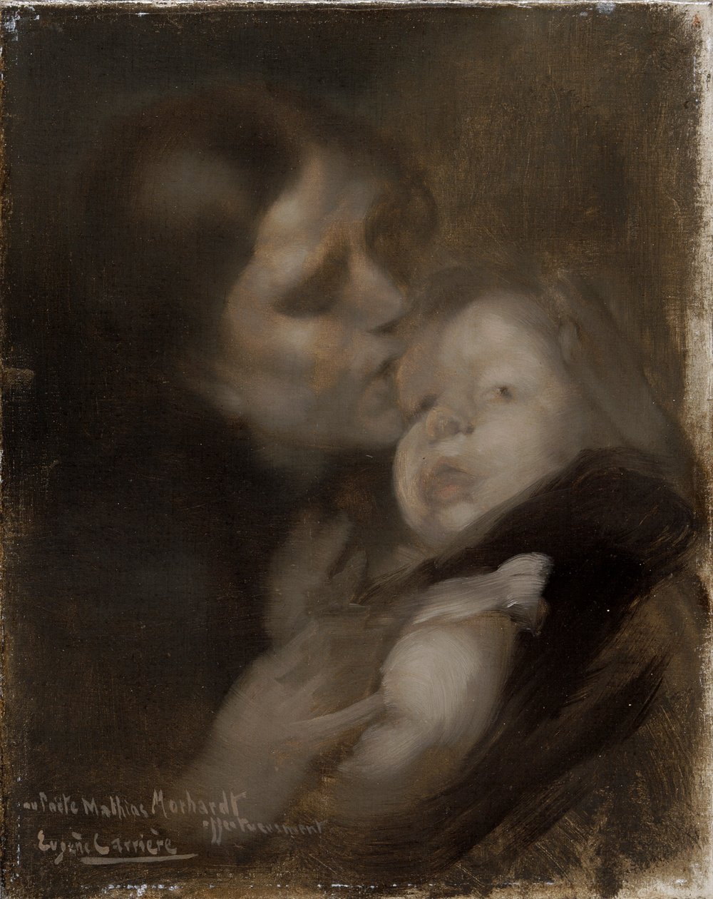 „Matka i dziecko”, ok. 1890 r. autorstwa Eugène Carrière