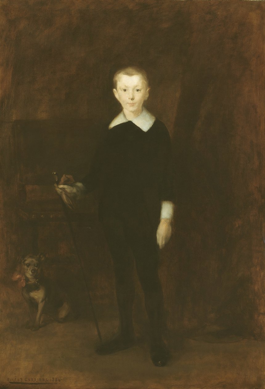 Portret chłopca, 1886. autorstwa Eugène Carrière