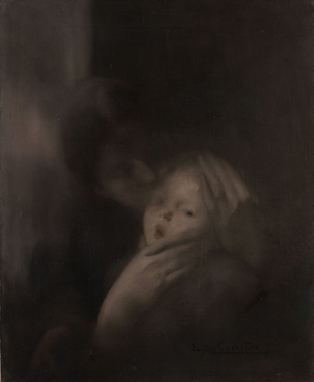 Czułość (Tenderness) autorstwa Eugène Carrière