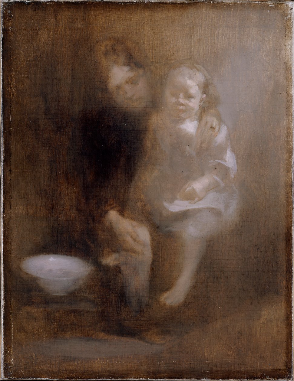 „Łaźnia stóp”, ok. 1890 r. autorstwa Eugène Carrière