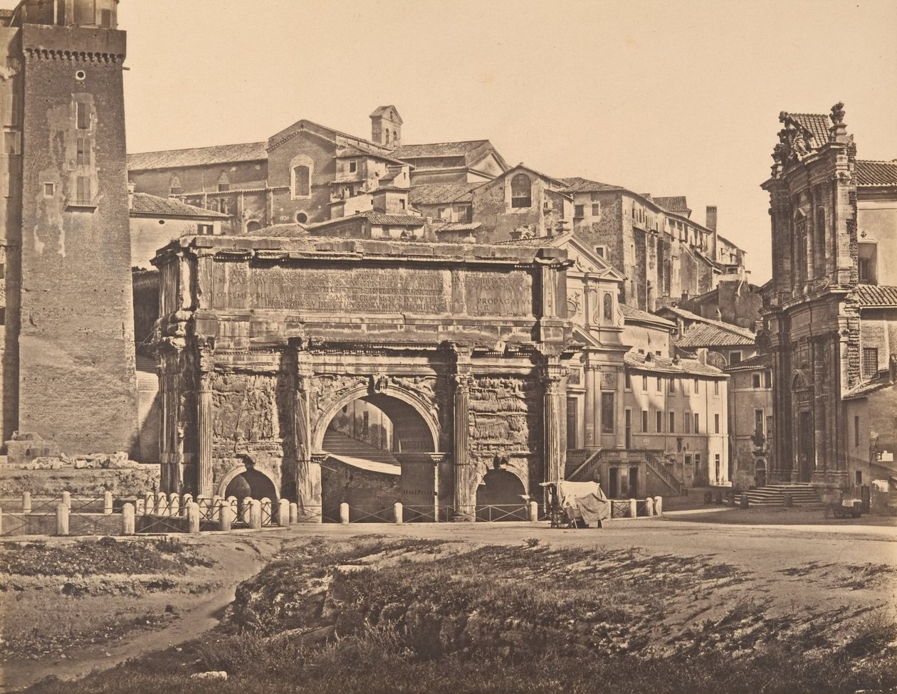 Łuk Septymiusza Sewera, 1848-52. autorstwa Eugène Constant