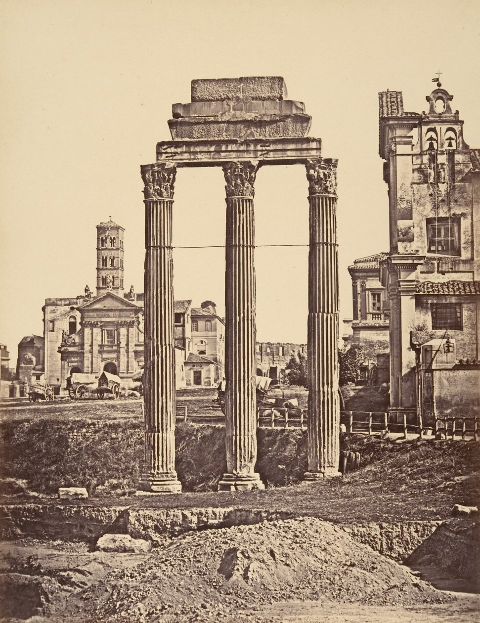 Ruiny Forum, 1848-52. autorstwa Eugène Constant