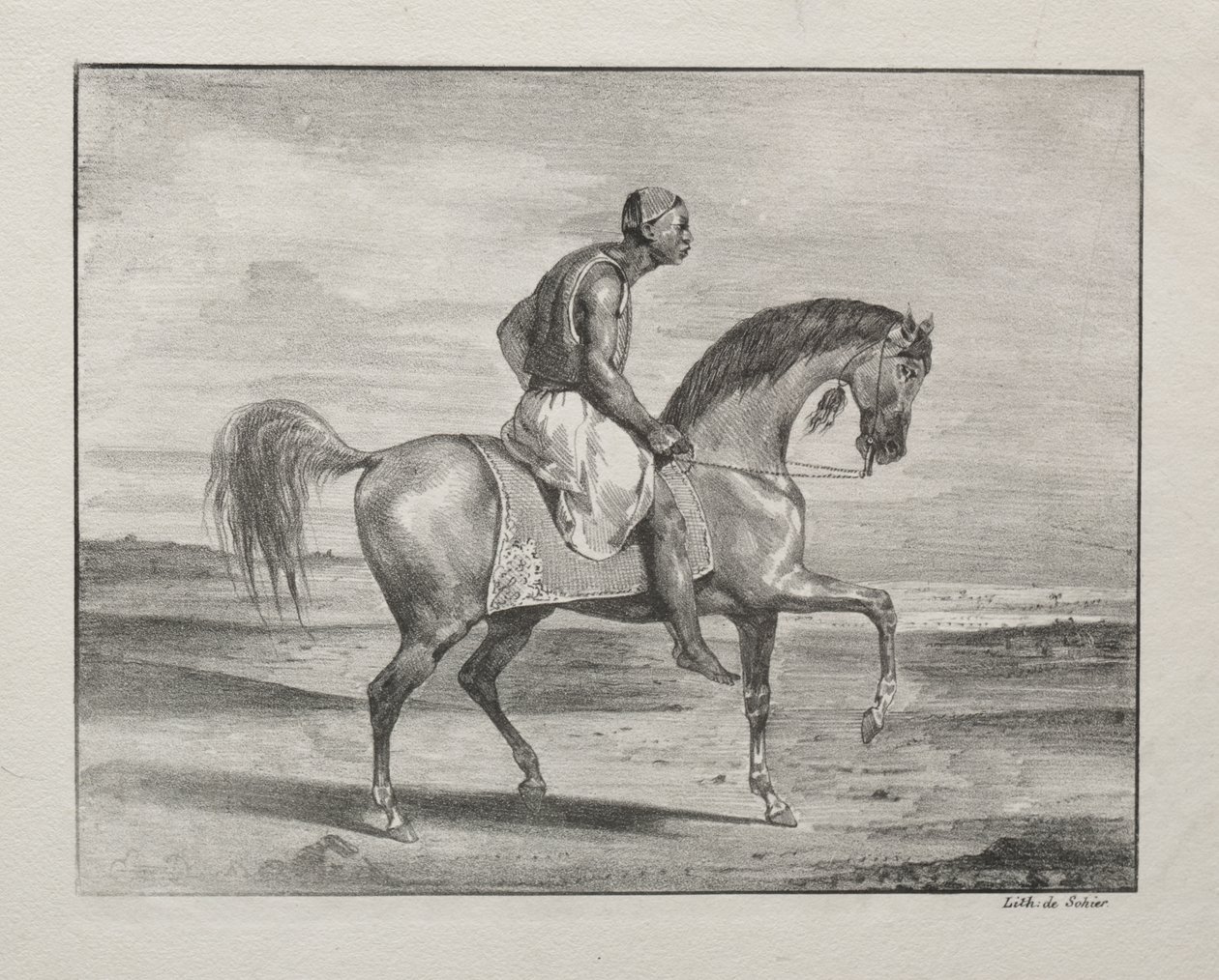 Afrykanin na koniu autorstwa Eugène Delacroix