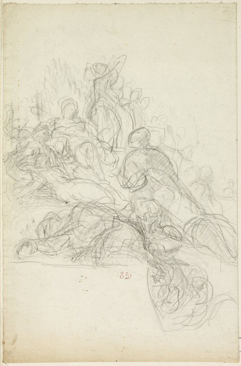 Scena alegoryczna lub mitologiczna autorstwa Eugène Delacroix
